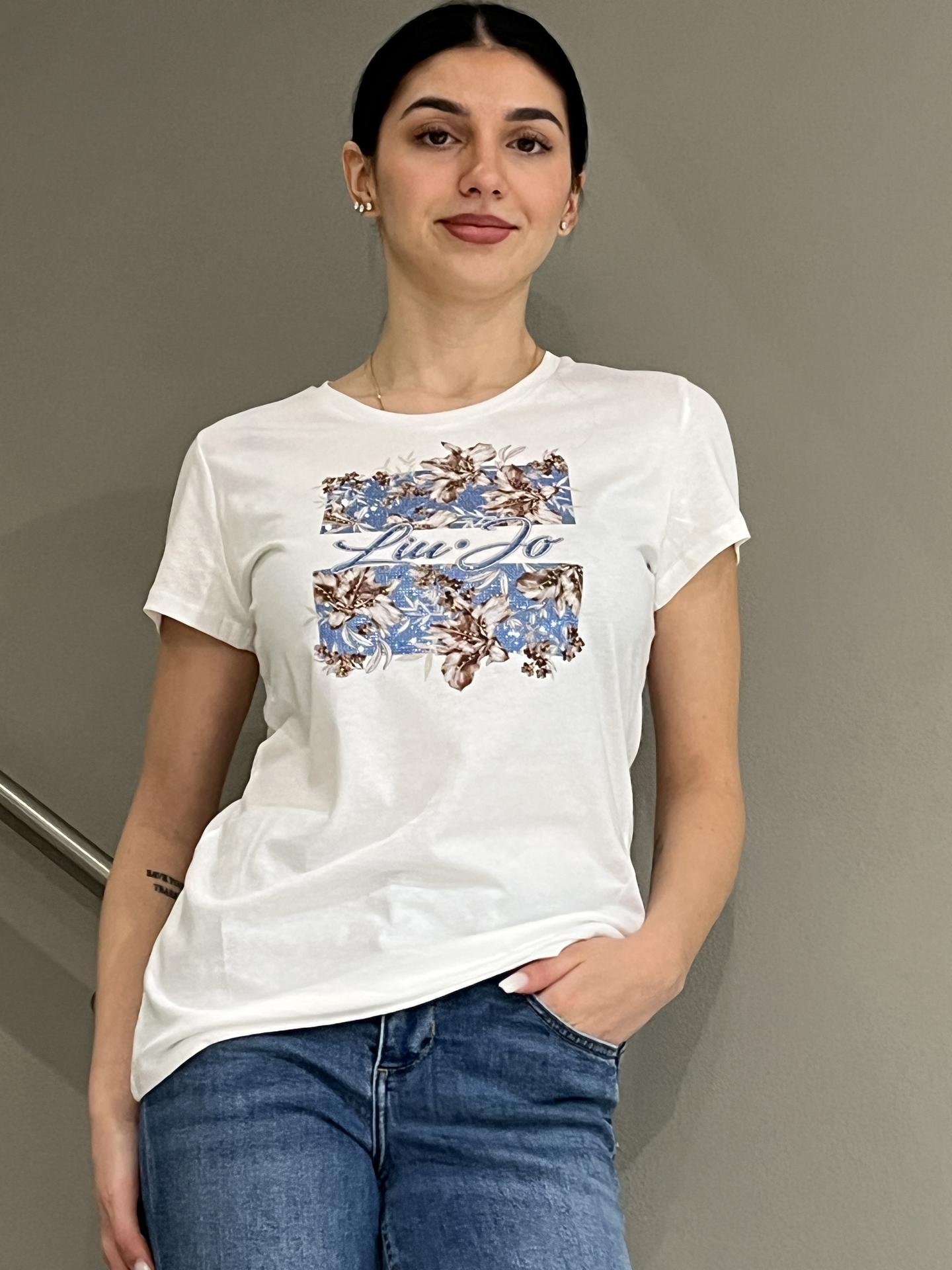 MAGLIA LIU.JO WEAR WA6493P9600 BIANCO